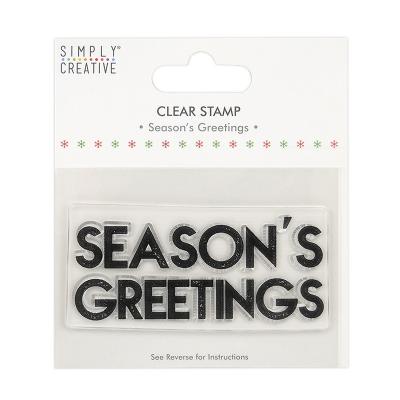 Simply Creative Clear Stamp - Season's Greetings